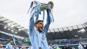 Ruben Dias mencetakkan rekor setelah bawa Manchester City juara Premier League